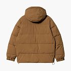 Carhartt WIP Hooded Down Puffer Jacket Brown