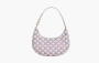 Celine Ava Bag in Triomphe Canvas and Calfskin Blue Red 
