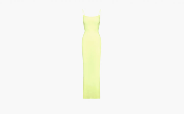 Skims Soft Lounge Long Slip Dress Lemonade 