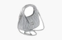 Miu Miu Wander matelassé nappa leather hobo bag "Silver" 