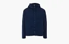 C.P.Company Zippered Closure Hooded Sleeve Jacket Blue