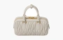 Miu Miu Arcadie Matelassé Nappa Leather Bag "White" 