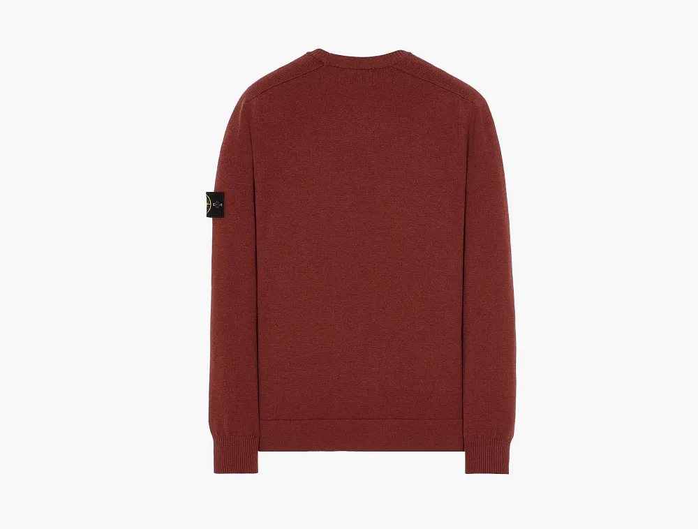 Stone Island Crewneck Sweatshirt Brick Red