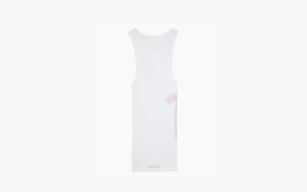 Chrome Hearts T Bar Rib Tank White/Pink 