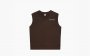 Sporty & Rich Syracuse Embroidered Cotton Vest "Brown" 