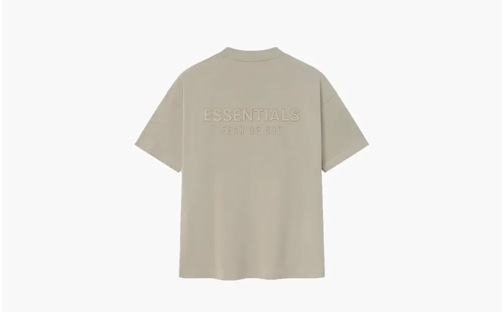 Fear of God ESSENTIALS Mens Classic Fit Tee Heather Stone
