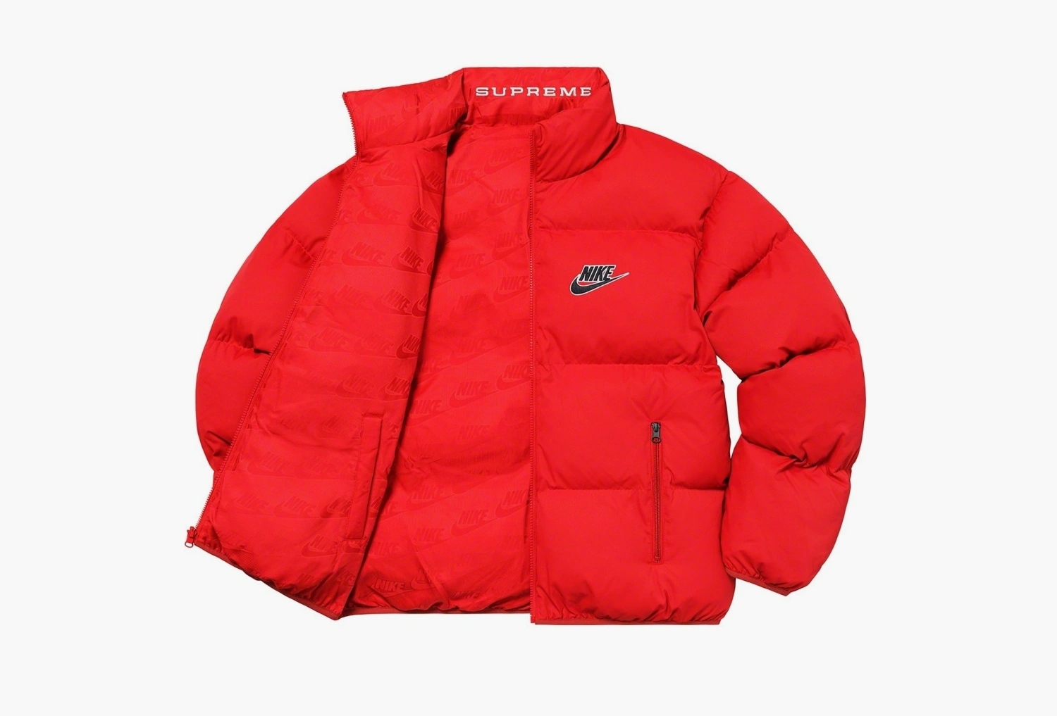 Supreme x Nike Reversible Puffy Jacket Red 