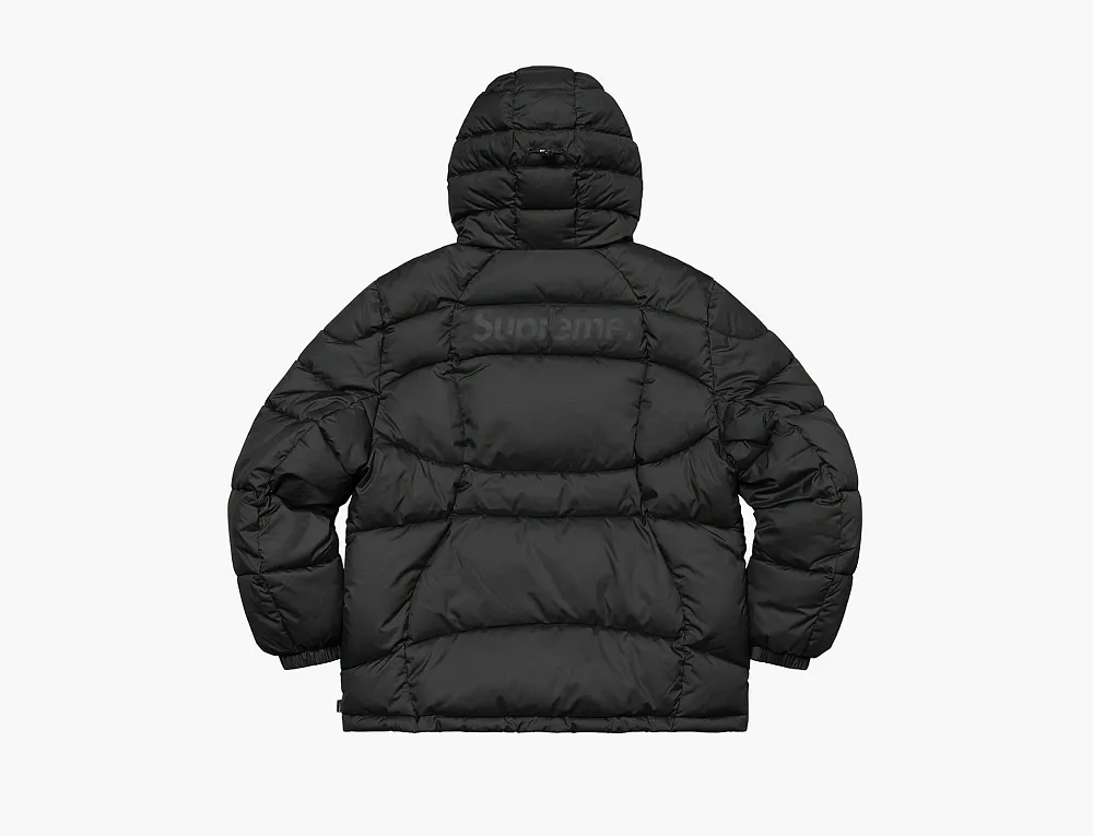 Supreme Warp Hooded Puffy Jacket Black
