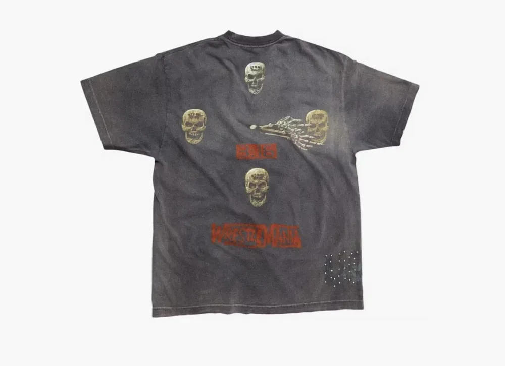 Cactus Jack by Travis Scott x WWE No Bystanders T-Shirt Stone Cold Steve Austin Black
