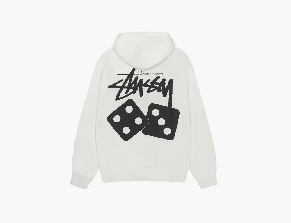 Stussy Dice Zip Hoodie Pigment Dyed Natural