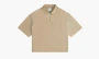 RHUDE Boxy Half Zip Spray Short-sleeve Shirt Khaki 