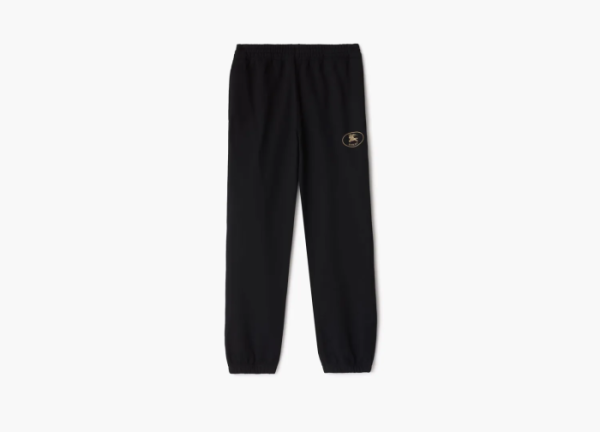 Burberry Knight Stamp Cotton Jogging Pants in Black for Men Black 
