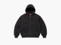 Supreme AOI Embroidered Hooded Work Jacket Black 