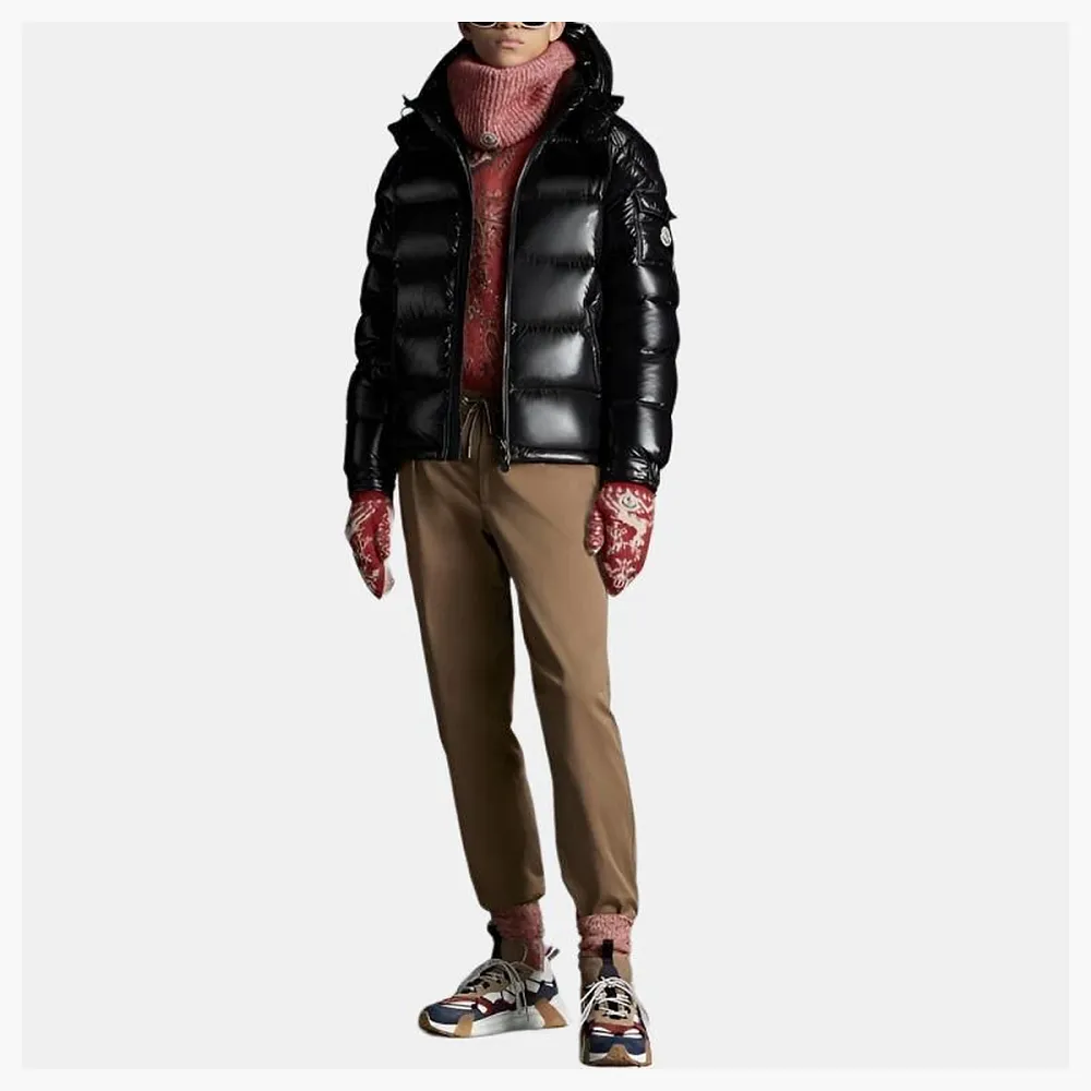 Moncler Maya Short Down Jacket Black
