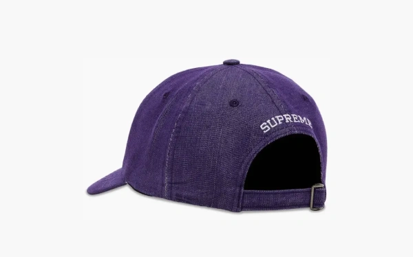 Supreme Cordura Denim S Logo 6-Panel Purple 