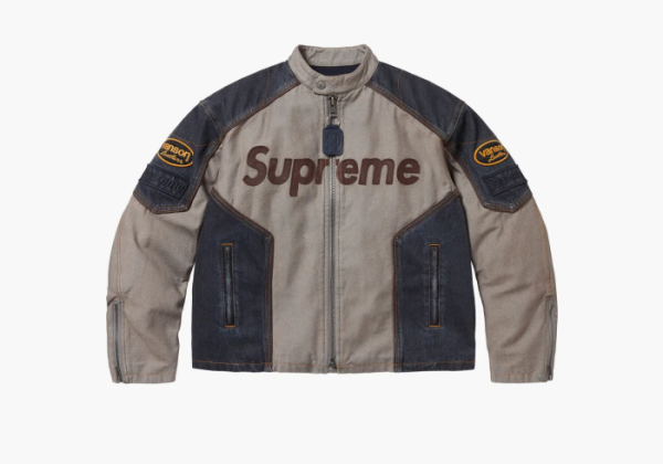 Supreme x Vanson Leathers x Cordura Cotton Jacket Denim 