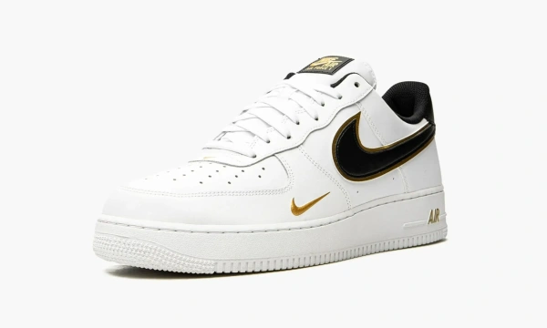 Nike Air Force 1 Low '07 Lv8 Double Swoosh - White Metallic Gold 
