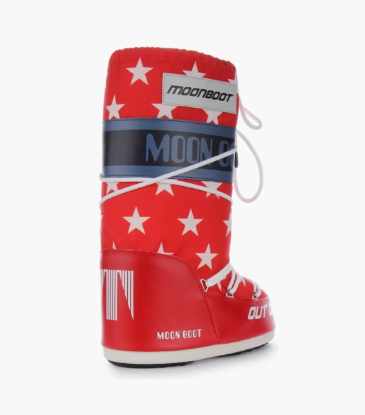 Moon Boot Icon Retro Biker Red Blue 