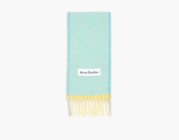 Acne Studios Wool Mohair Scarf Light Blue 