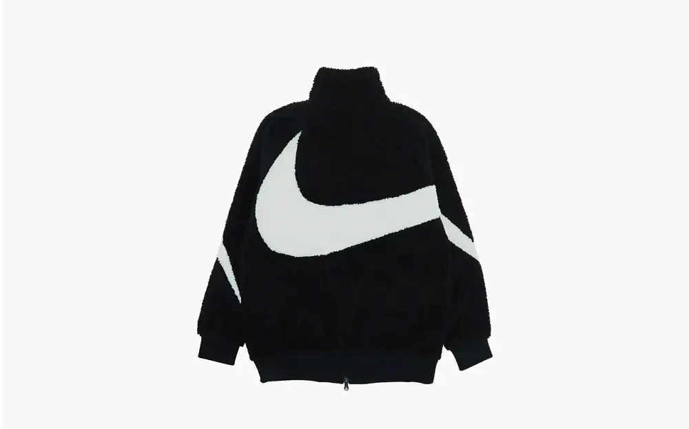 Nike Big Swoosh Reversible Boa Jacket "Black"