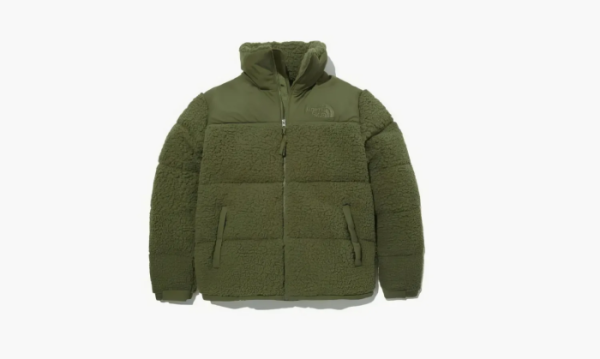 The North Face Sherpa Nuptse Jacket Logo 'green 