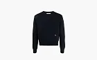 Sporty & Rich Logo Embroidered Crewneck Jumper Navy