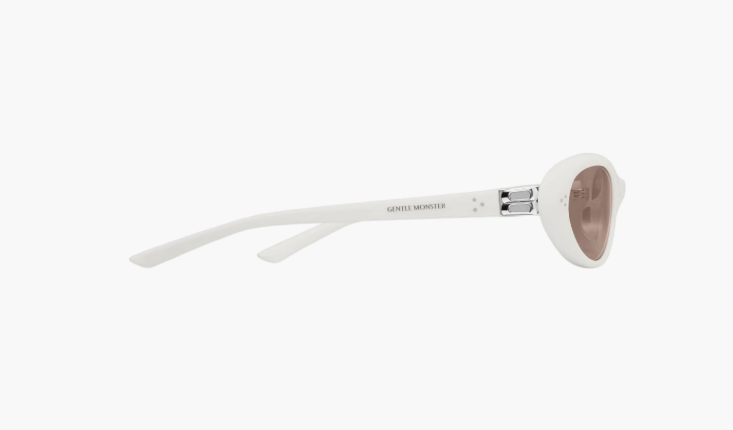 Gentle Monster Cinnamon W2 Sunglasses White / Brown 