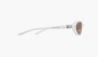Gentle Monster Cinnamon W2 Sunglasses White / Brown 