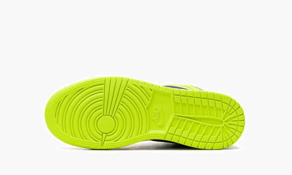 Air Jordan 1 Mid SE GS Volt / Vivid Orange 