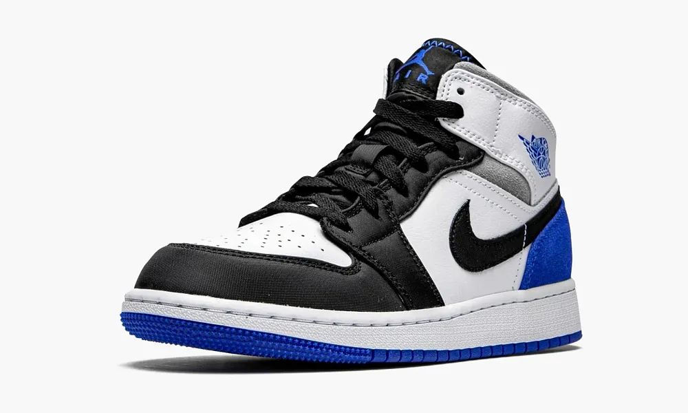 Air Jordan 1 Mid GS Royal White