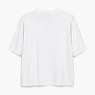 ARNODEFRANCE Vintage Cropped ADF Red Logo T-Shirt White