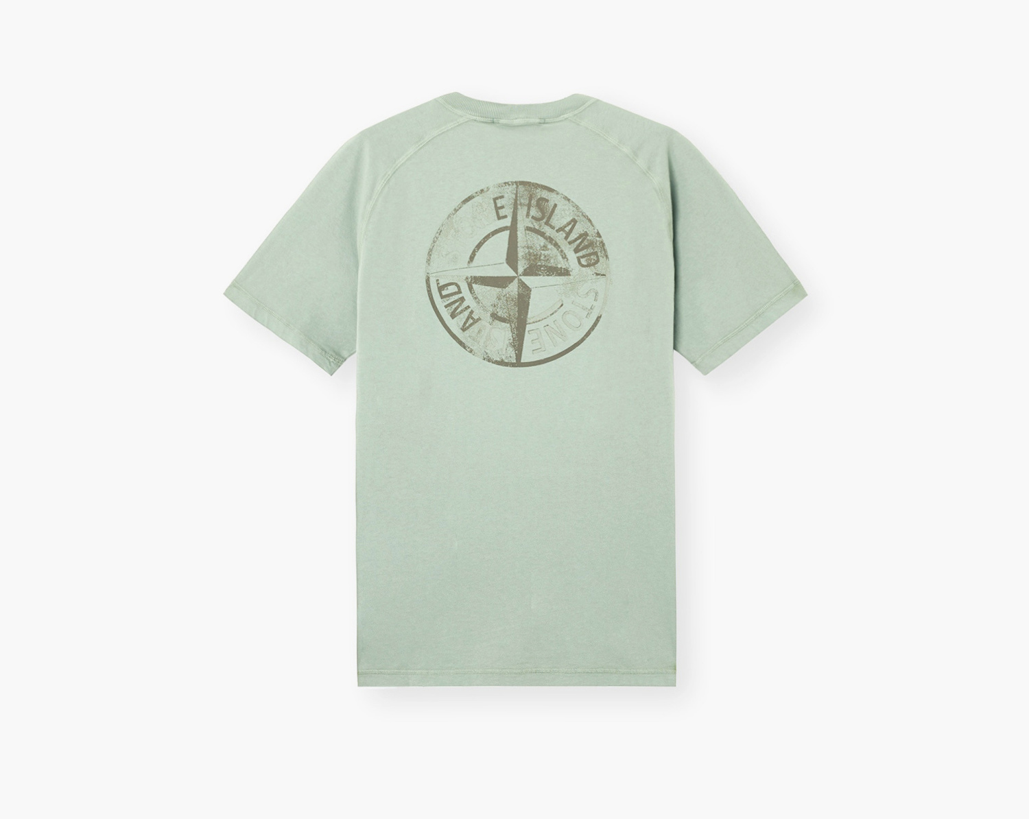 Stone Island Organic Cotton Jersey Slim fit T-Shirt Print "Sage Green" 