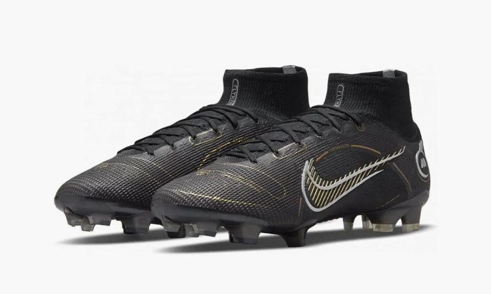 Nike Mercurial Superfly 8 Fg Black Metallic Silver Gold