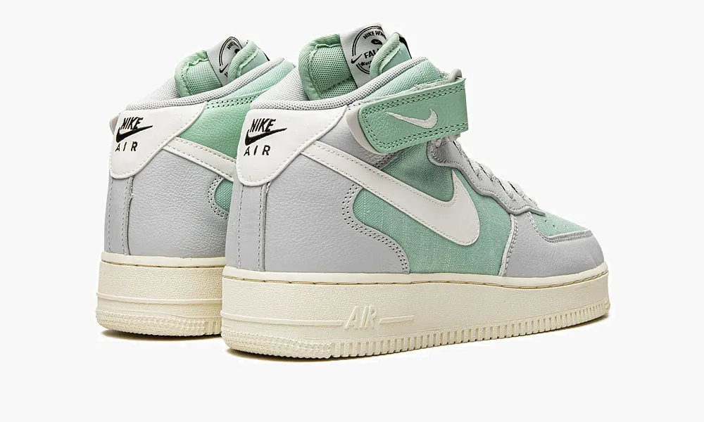 Air Force 1 Mid '07 LX Grey Fog Enamel Green