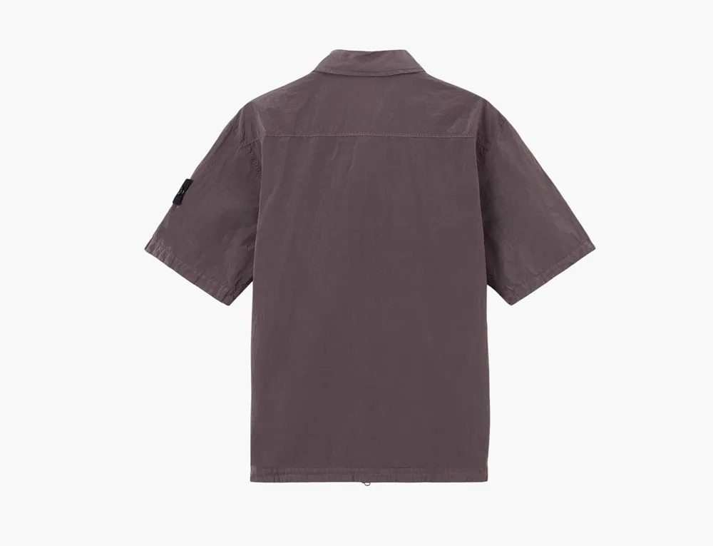 Stone Island Nylon Metal Econyl Overshirt Purple Grey
