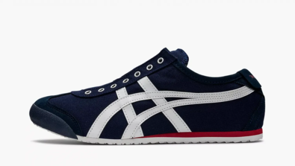 Asics Onitsuka Tiger Mexico 66 Slip-On Navy Red 