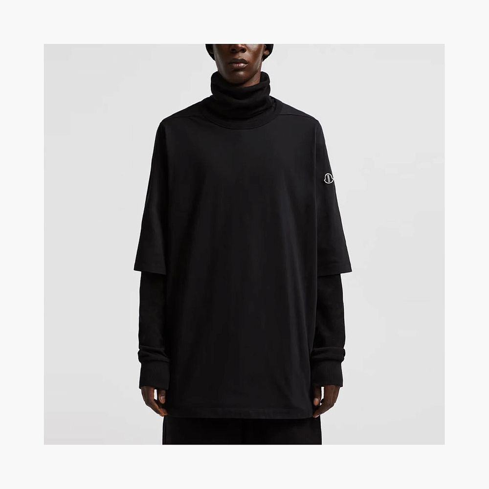 Moncler x Rick Owens Cotton T-Shirt Black