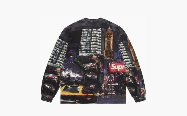 Supreme Skyline Sequin Long-Sleeve Top Black/Night  Supreme Skyline Sequin Long-Sleeve Top Black/Night