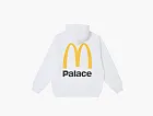 Palace x McDonald's Logo Hoodie White