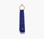 Loewe Scarf In Mohair And Wool Midnight Blue 