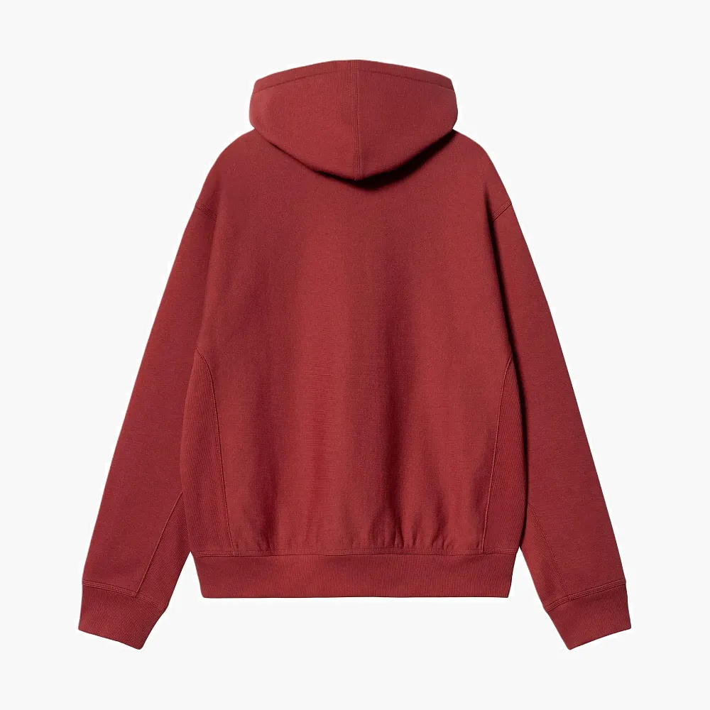Carhartt WIP American Script Hoodie Burgundy