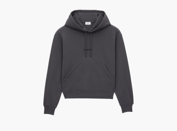Saint Laurent Hoodie Gris Fonce 