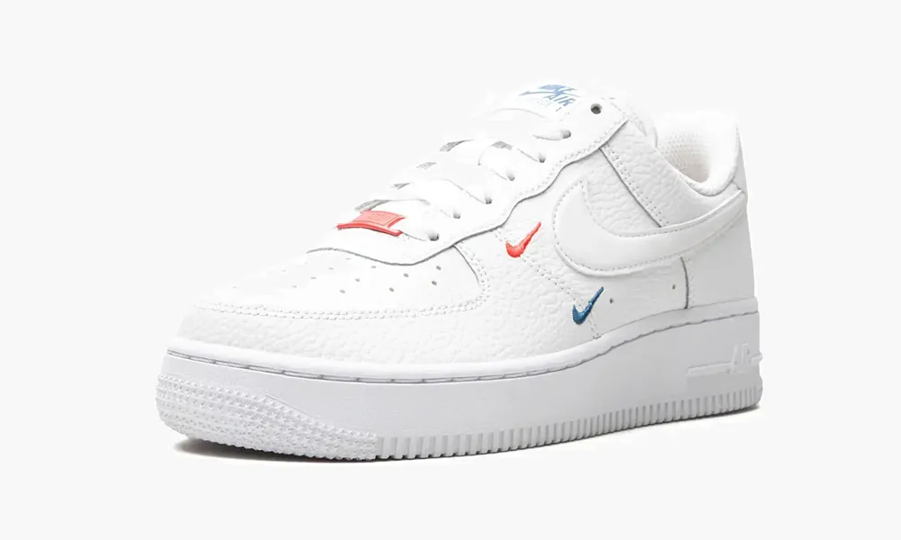 Air Force 1 LO '07 MNS WMNS Mini Swooshes - Summit White / Solar Red