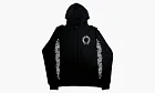 Chrome Hearts Horse Shoe Floral Hoodie Black