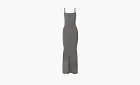 Skims Soft Lounge Long Slip Dress Gunmetal