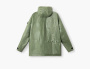Stone Island Light Leather Organza Hooded Jacket with Waterproof Details "Sage Green" 