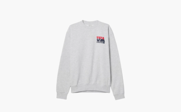 Sporty & Rich Usa Sweatshirt Gray 