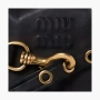 Miu Miu Aventure Leather Handbag "Black" 