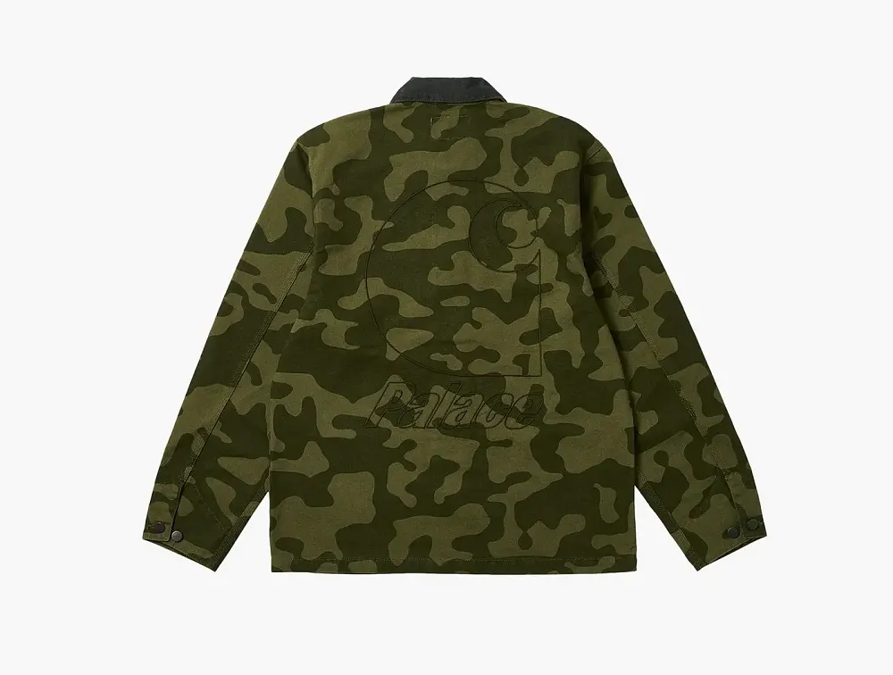 Carhartt Wip x Palace Michigan Coat Dollar Green Camo