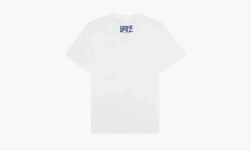 Bape Logo Monogram Tee White/Navy